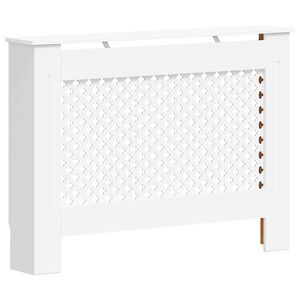 vidaXL Elementskydd vit 112x19x81,5 cm MDF