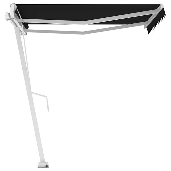 vidaXL Frist&aring;ende markis automatisk 350x250 cm antracit