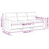 vidaXL 3-sitssoffa taupe 180 cm tyg