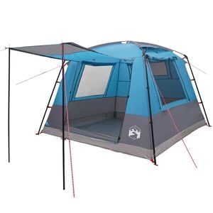 vidaXL Toalettst&auml;lt Bl&aring; 10 personer 185T Polyester med PU-bel&auml;ggning