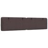 vidaXL Headboard Cushion Dark Brown 200 cm Fabric