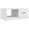 vidaXL Kaffeebord Vit 90 x 50 x 37 cm Konstruerat tr&auml;