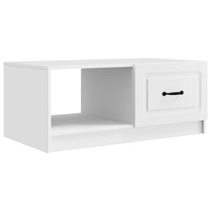 vidaXL Kaffeebord Vit 90 x 50 x 37 cm Konstruerat tr&auml;