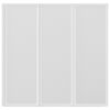 Duschvägg vikbar Vit 3-paneler 141x132 cm