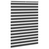 vidaXL Rullgardin zebra svart 165x230 cm tyg bredd 160,9 cm polyester