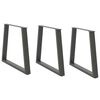 vidaXL Matbordsben V-formade 3 st antracit 70x(72-73,3) cm st&aring;l