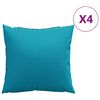 vidaXL Soffdynor 4 st bl&aring; 60x60 cm tyg