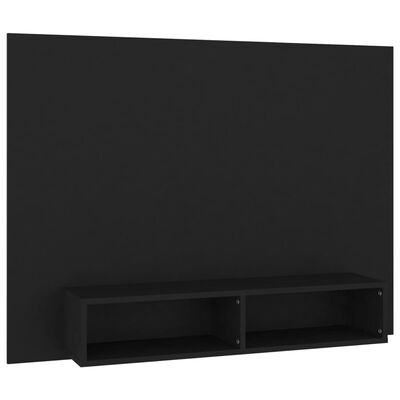 vidaXL Väggmonterat tv-skåp svart 120x23,5x90 cm konstruerat trä