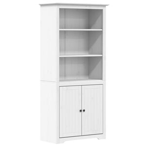 vidaXL Bokhylla BODO vit 82x40x173 cm massiv furu