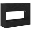 vidaXL F&ouml;rvaringskrok & St&auml;ll Svart Ek 65 x 24 x 50 cm Konstruerat tr&auml;