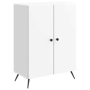 vidaXL Sideboard Vit h&ouml;gglans 66 x 34,5 x 90 cm Konstruerat tr&auml;