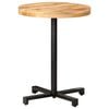 vidaXL Caf&eacute;bord runt &Oslash;60x75 cm grovt mangotr&auml;