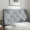 vidaXL Headboard Cushion Light Grey 90 cm Fabric