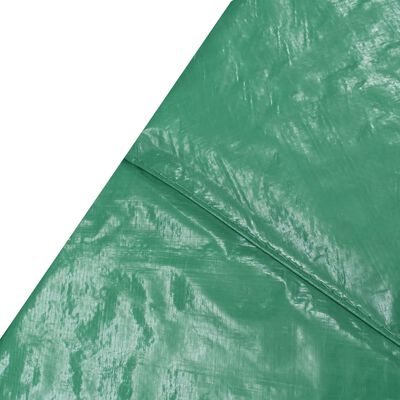 vidaXL Kantskydd PE grön för 12 fot/3,66 m rund studsmatta