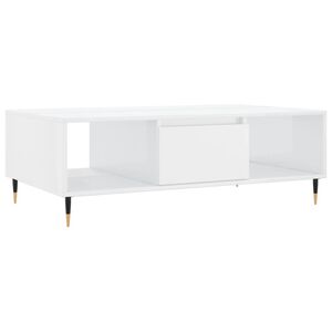 vidaXL Soffbord vit h&ouml;gglans 104x60x35 cm konstruerat tr&auml;