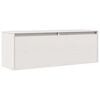 vidaXL V&auml;ggsk&aring;p vit 100x30x35 cm massiv furu