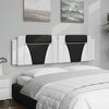 vidaXL Headboard Cushion "Viana" White and Black 180 cm Faux Leather