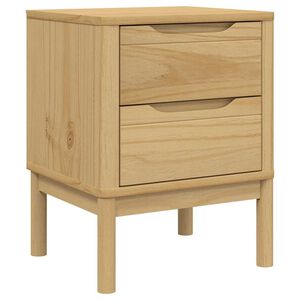 vidaXL S&auml;ngbord FLORO vaxbrun 45x39x57 cm massiv furu