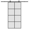 vidaXL Skjutd&ouml;rr med h&aring;rdvara 102,5x205 cm ESG-glas och aluminium