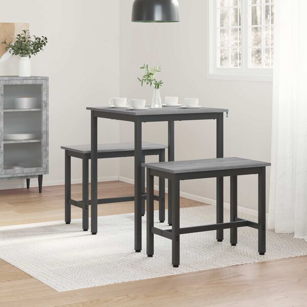 vidaXL Matbord METALL