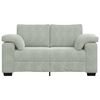 vidaXL Loveseat soffa ljusgr&aring; 160x77x82 cm sammet