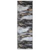 vidaXL Mattl&ouml;pare LESAKA Svart och Guld 50 x 200 cm Diamantvelour