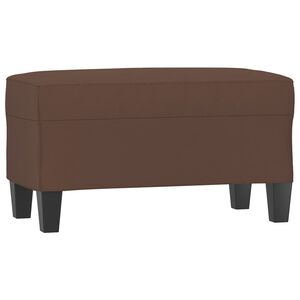 vidaXL B&auml;nk brun 70x35x41 cm konstl&auml;der