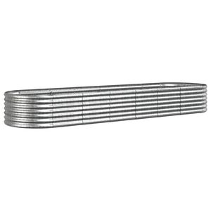 vidaXL Odlingsl&aring;da galvaniserat st&aring;l 296x80x36 cm silver
