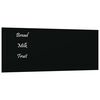 vidaXL V&auml;ggmonterad magnettavla svart 50x20 cm h&auml;rdat glas