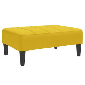 vidaXL Fotpall Gul 77x55x31 cm sammet
