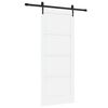 vidaXL Skjutd&ouml;rr ORKDAL Vit 83 x 202 cm Massiv furu