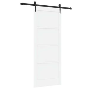 vidaXL Skjutd&ouml;rr ORKDAL Vit 83 x 202 cm Massiv furu