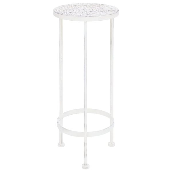 vidaXL V&auml;xtbord set 3 st vintage stil metall antikvit