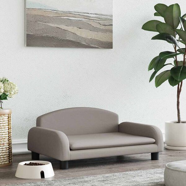 vidaXL Hundb&auml;dd taupe 70x45x30 cm tyg