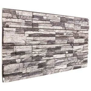 vidaXL V&auml;ggpaneler 10 st 100 x 50 cm M&ouml;rkgr&aring; och Ljusgr&aring; EPS Skum
