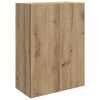 vidaXL V&auml;ggmonterat sk&aring;p Artisan-ek 66 x 34,5 x 90 cm Konstruerat tr&auml;