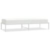 vidaXL S&auml;ngram metall vit 75x190 cm
