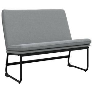 vidaXL B&auml;nk ljusgr&aring; 100x75x76 cm tyg