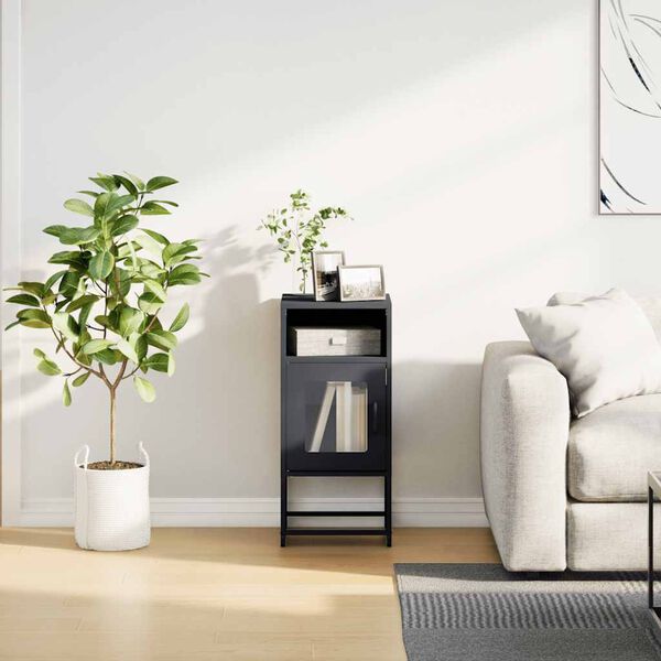 vidaXL Sängbord antracit 36x39x78 cm kallvalsat stål