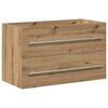 vidaXL Badrumssk&aring;p hantverksm&auml;ssig ek 80x38,5x48 cm konstruerat tr&auml;
