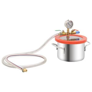 vidaXL Vakuumkammare rostfritt st&aring;l 3,7 L