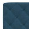 vidaXL Bed Frame with LED without Mattress Blue 180x200 cm Velvet