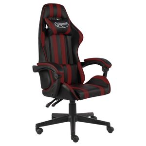 vidaXL Gamingstol svart och vinr&ouml;d konstl&auml;der