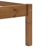 vidaXL Sängram utan madrass honungsbrun massiv furu 140x200 cm
