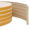 vidaXL Sj&auml;lvh&auml;ftande f&ouml;nsterf&ouml;rsegling Vit 15 x 8 mm 50 m EPDM-skum