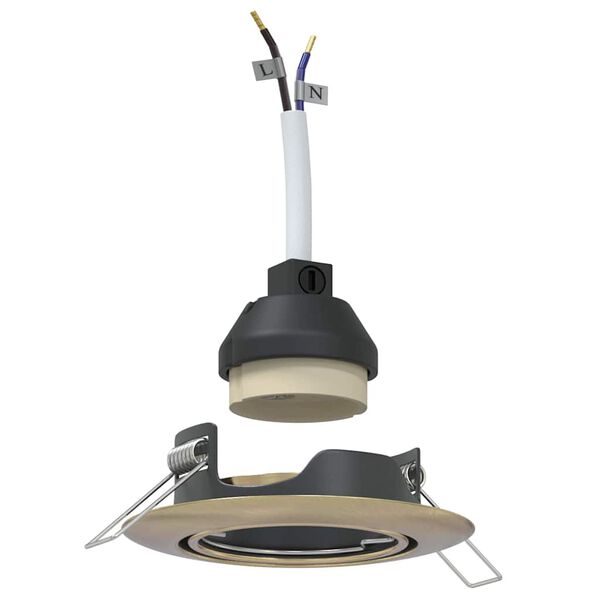 vidaXL Spotlight 6 pcs M&auml;ssing 9 x 9 x 2.5 cm Metall