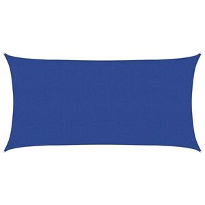 vidaXL Solsegel 160 g/m&sup2; rektangul&auml;r bl&aring; 2,5x5 m HDPE