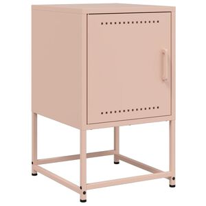 vidaXL S&auml;ngbord rosa 36x39x60,5 cm st&aring;l