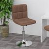 vidaXL Snurrbar barstol brun tyg