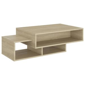 vidaXL Soffbord sonoma-ek 105x55x32 cm konstruerat tr&auml;